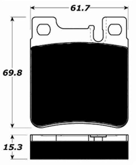Porterfield Brake Pads for 2008 MERCEDES-BENZ CLK550