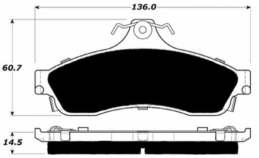Porterfield Brake Pads for 1996 Chevrolet Impala