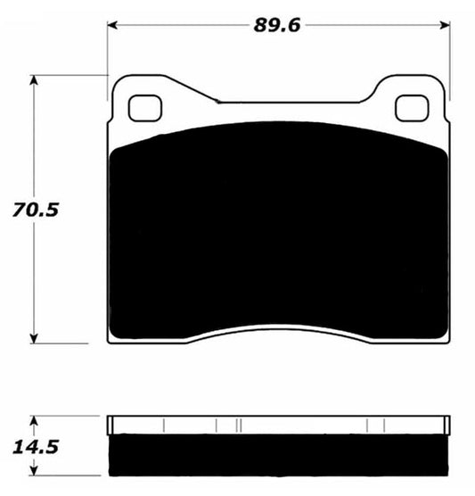 Porterfield Brake Pads for 1984 Ferrari 512 BB