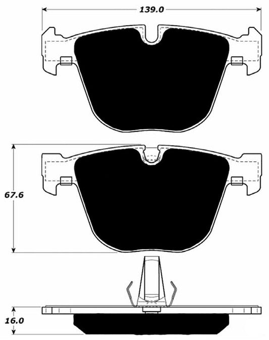 Porterfield Brake Pads for 2016 BMW X5 M