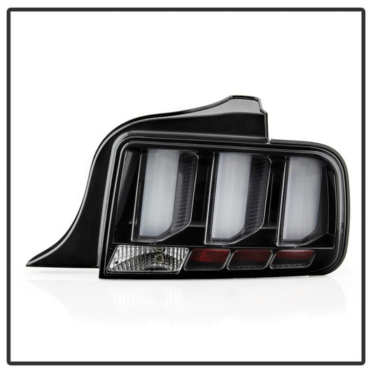 Spyder 05-09 Ford Mustang (White Light Bar) LED Tail Lights - Black ALT-YD-FM05V3-LED-BK 5086693