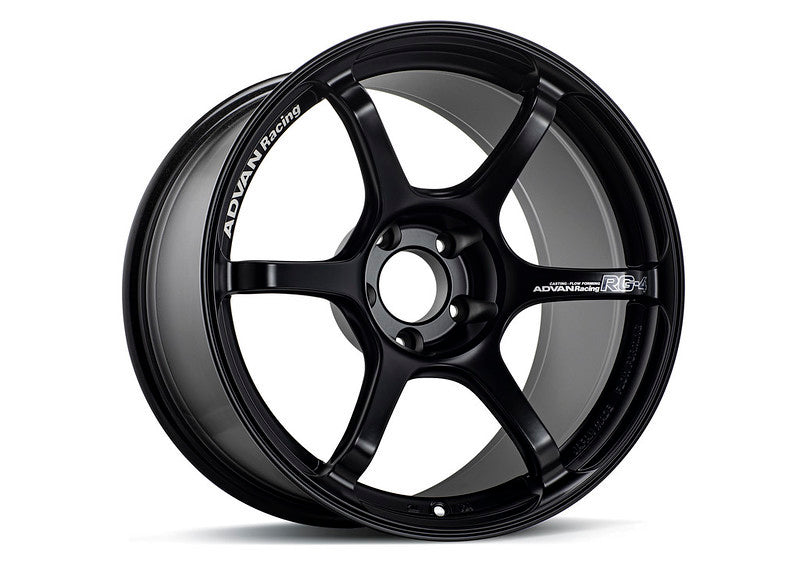 Advan RG-4 18x11 +15 5-114.3 Semi Gloss Black Wheel YA48M15ESB
