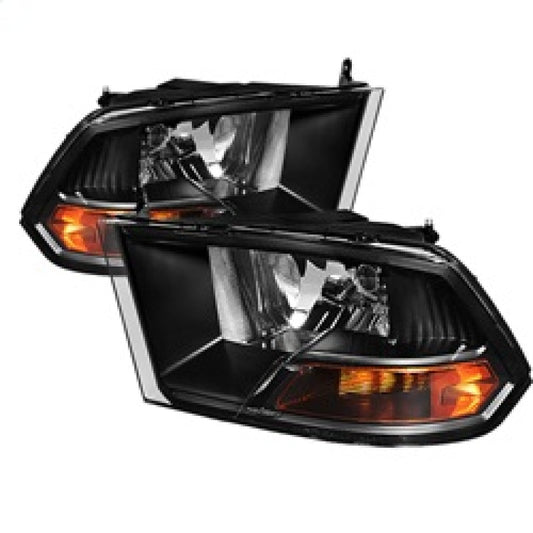 SPYDER Xtune Dodge Ram 1500 09-12 ( Non Quad Headlights ) Crystal Headlights Black HD-JH-DR09-AM-BK 5042378