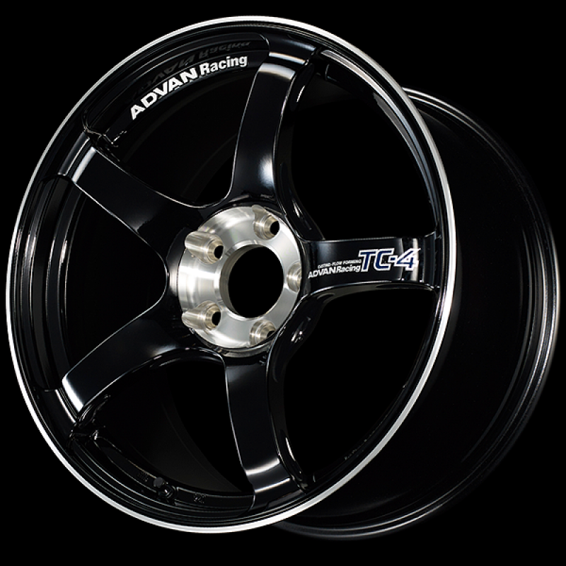 Advan TC-4 SE 18x9.5 / +45 Offset / 5x100 / 63mm Bore / Racing Gloss Black and Diamond Cut YADS8J45DBF