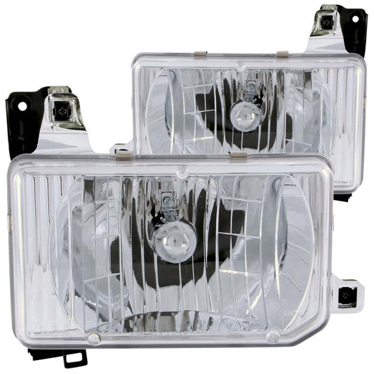 Anzo 1988-1989 Nissan Hardbody Crystal Headlights Chrome