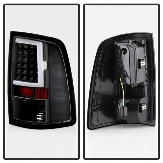 Spyder xTune 13-18 Dodge Ram 1500 LED Tail Lights - Black (Alt-On-DRAM13V2-Lbled-Bk)