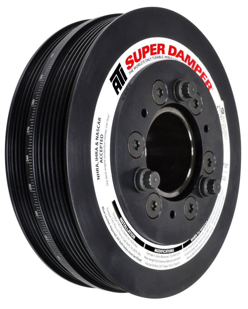 ATI Damper - 7.48in - Alum - 6/4 Grv - 2016+ Chevy Camaro LT1/LT4 Wet Sump