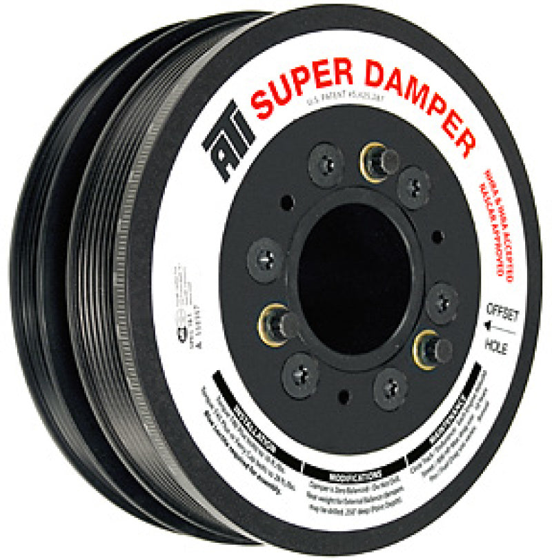 ATI Damper - 6.78in - Alum - 6 Grv - 10 Percent UD - LS1/LS2 - F & V Body - No A/C