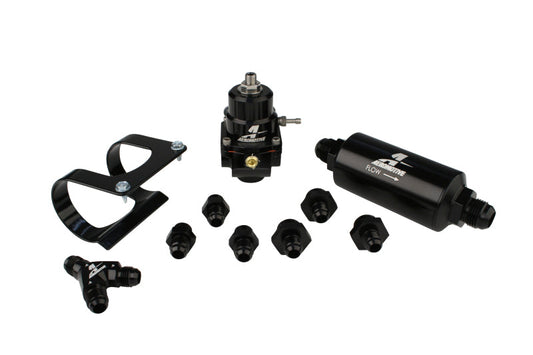Aeromotive EFI Dual Rail Regulator System, Fuel, Stealth, Filter, Filter Brack