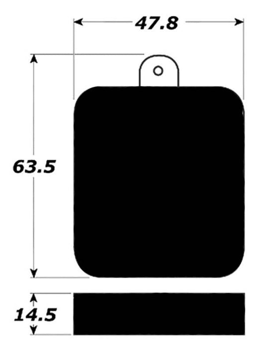 Porterfield Brake Pads for 1960 Jaguar MK II