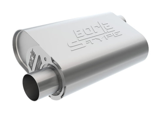 Borla CrateMuffler LS3 S-Type 2.50in Offset/Offset 14inx4.35inx9in Oval Muffler 400946