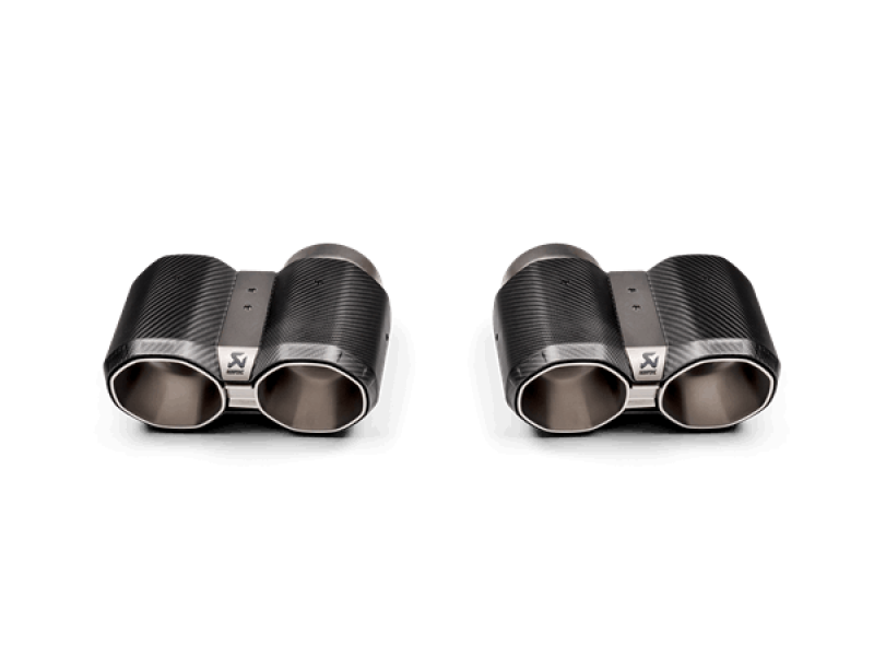 Akrapovic 2021+ BMW M3 (G80)/M4 (G82) Tail Pipe Set (Black Carbon) Tp-Ct/69