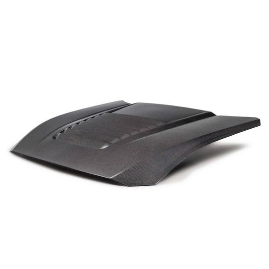 Anderson Composites 2024 Ford Mustang S650 Double-Sided Carbon Fiber Hood AC-HD24FDMU-GT5-DS
