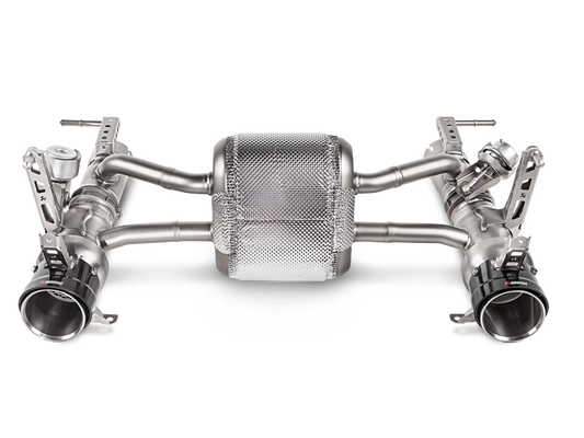 Akrapovic 16-17 Ferrari 488 GTB/488 Spyder Slip-On Line (Titanium) w/ Carbon Tips MTP-FE488H