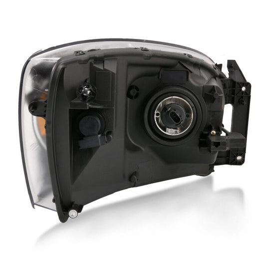 ANZO 2006-2009 Dodge Ram 1500 Crystal Headlight Black Amber 111427