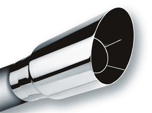 Borla Universal Polished Tip Single Round Angle-Cut (inlet 2 1/2in. Outlet 3 1/2in) *NO Returns* 20120