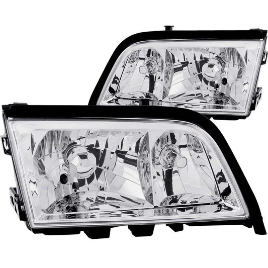 Anzo 1994-2000 Mercedes Benz C Class W202 Crystal Headlights Chrome