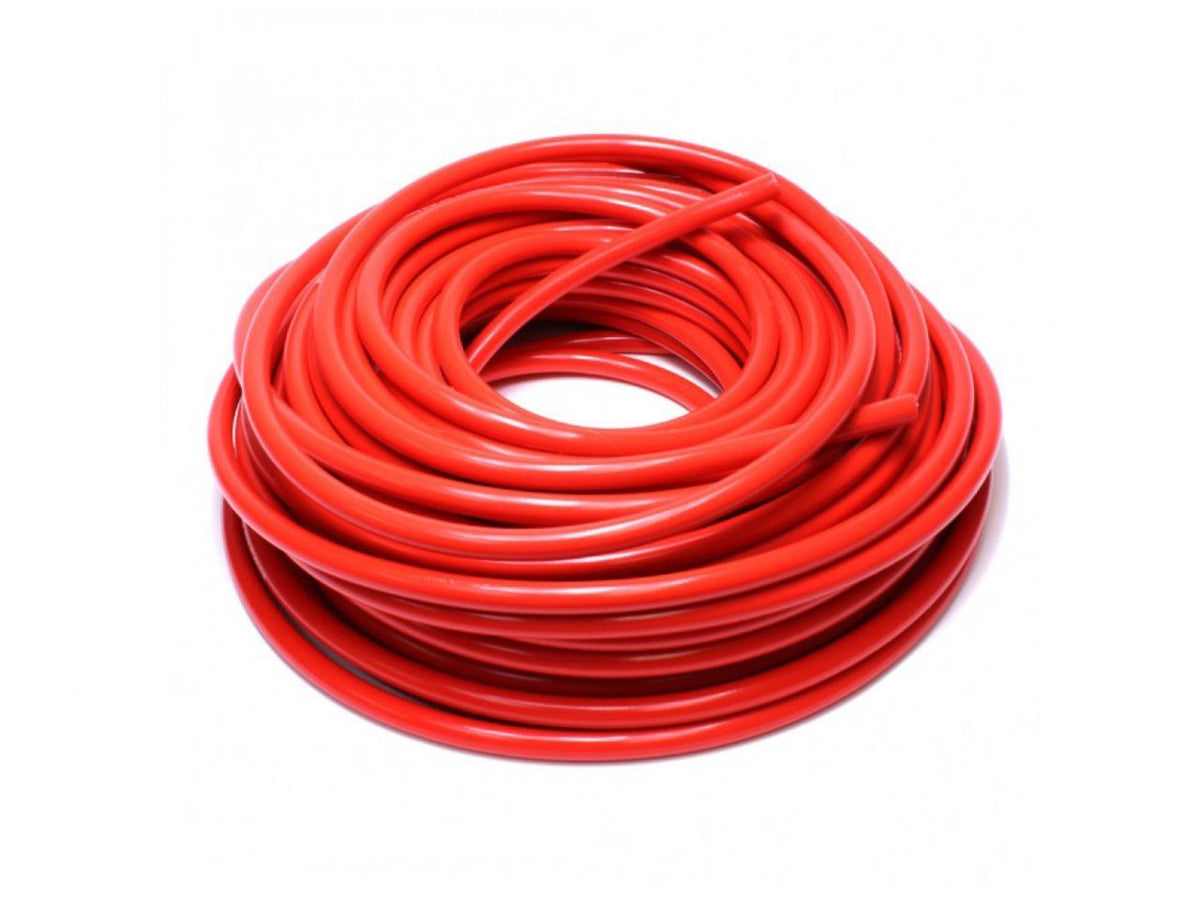 HPS High Temp 5/16" ID (8mm) Reinforced Silicone Heater Hose Red - 100Feet