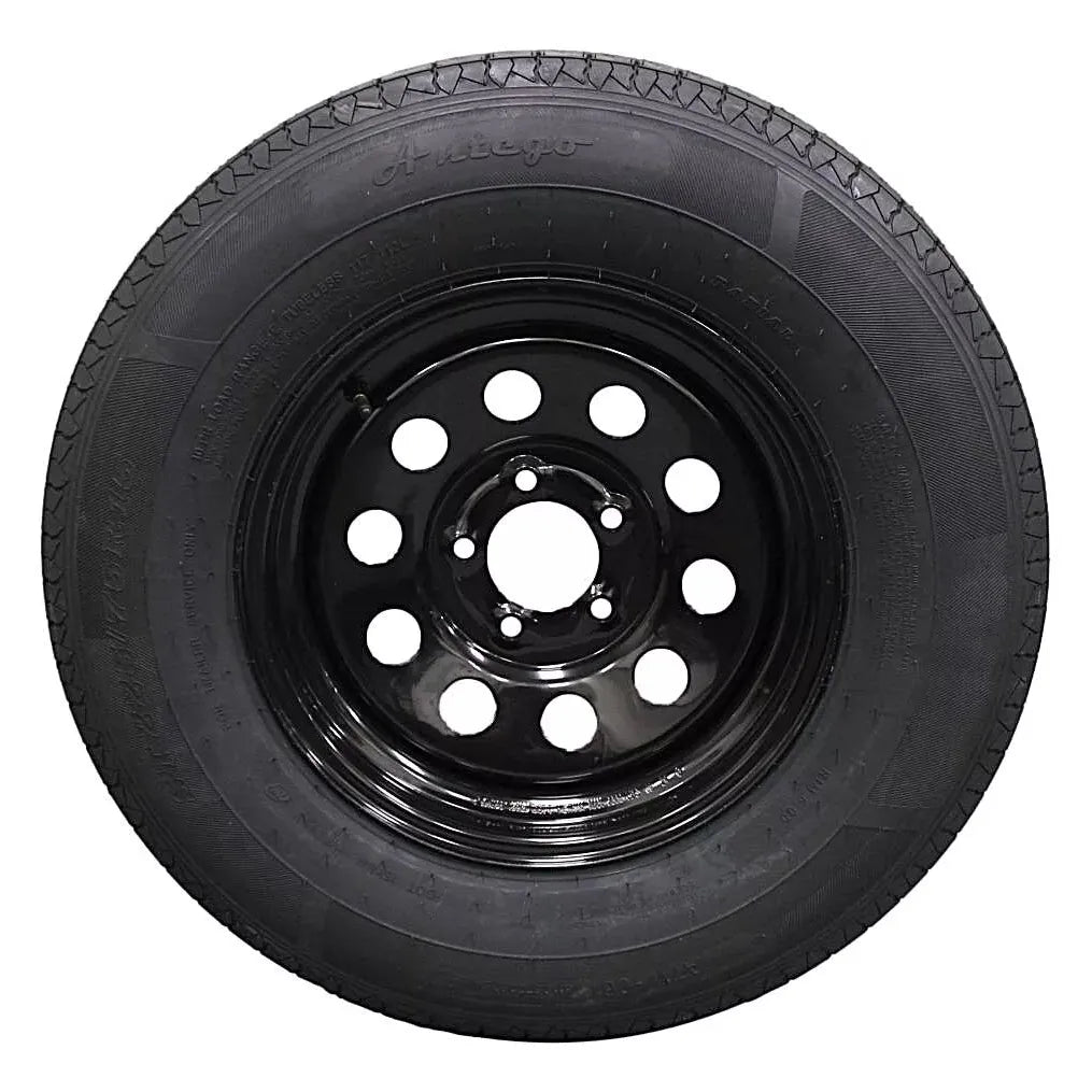 (Single Assembly) Antego Tire and Wheel 225/75R15 Trailer Tire – Reinforced 10-Ply-Ply