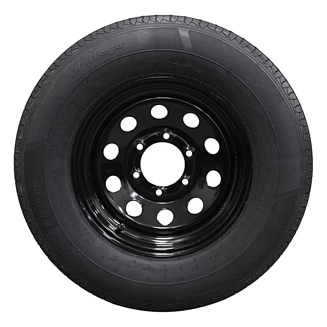(Set of 4) Antego Tire and Wheel 225/75R15 Highway Terrain Trailer Tire & Wheel –