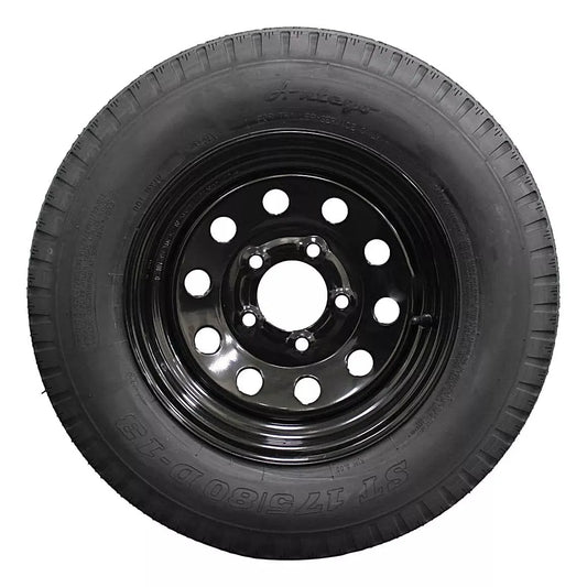 (Set of 2) Antego Tire & Wheel ST175/80D13 Trailer Tires and Rims – Boat, Utility, Cargo