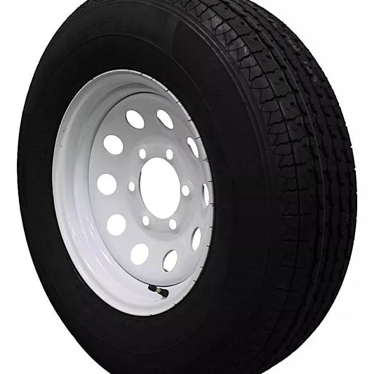 (Single Assembly) Antego Tire and Wheel 225/75R15 Highway Terrain Trailer Tire & Wheel –
