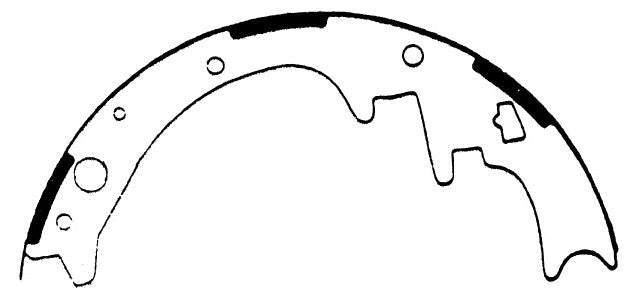 Porterfield Brake Shoes for 1995 DODGE DAKOTA 4WD 10'' Rear Shoe