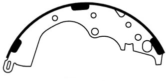 Porterfield Brake Shoes for 2008 TOYOTA TACOMA 2WD 5 Lug