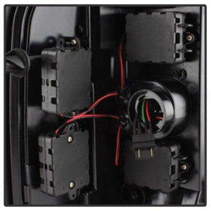 Spyder 07-13 Silverado (Will Not Work w/2010 921 Bulb)V3 Tail Lights Blk Smk