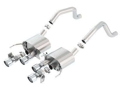 Borla 15 Chevy Corvette C7 ZO6 6.2L w/o AFM w/ NPP ATAK Quad RD RL AC Tips Center Rear Exit Exh 11905