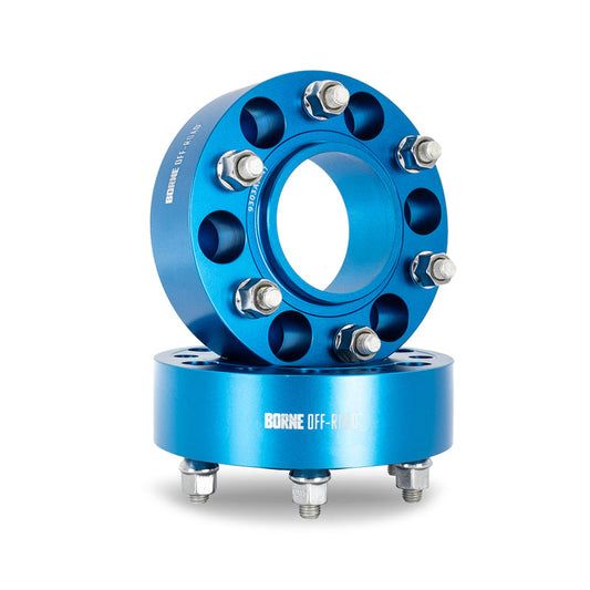 Borne Off-Road Wheel Spacers - 6x139.7 - 93.1 - 35mm - M12 - Blue BNWS-001-350BL