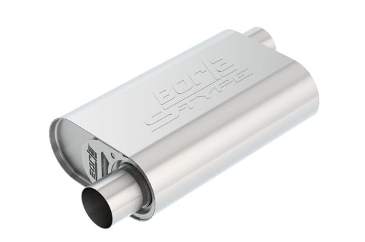 Borla CrateMuffler SBC Hot 350/383 2.5in Offset/Center 14in x 4.35in x 9in S-Type Muffler 400773
