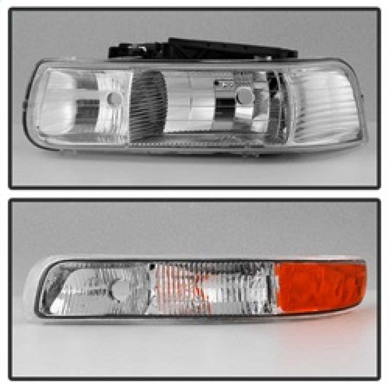 Spyder xTune Chevy Silverado 1500 99-02 OEM Style Headlights w/ Bumper Lights