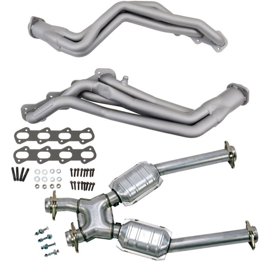 BBK 99-04 Ford Mustang Cobra/Mach1 1-5/8 Long Tube Headers w/High Flow Catted X-Pipe (Ti Ceramic) 15332