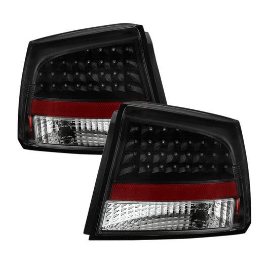 SPYDER Xtune Dodge Charger 06-08 LED Tail Lights Black ALT-JH-DCH05-LED-BK 5070807