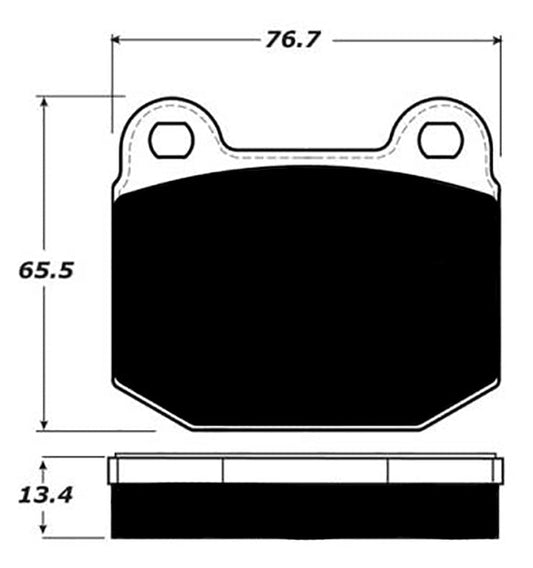 Porterfield Brake Pads for 2008 LOTUS ELISE