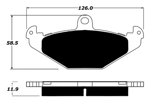 Porterfield Brake Pads for 2008 LOTUS ELISE