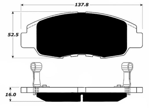 Porterfield Brake Pads for 2003 Honda Civic Coupe DX