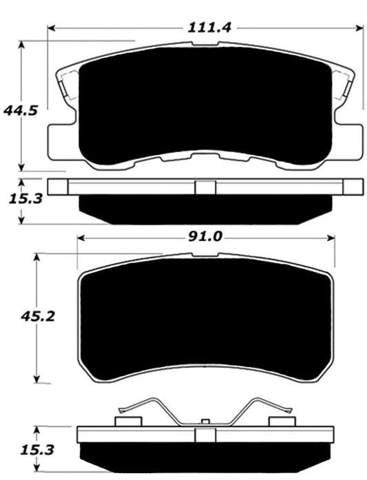 Porterfield Brake Pads for 2010 DODGE AVENGER R/T - 3.5L