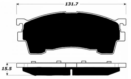 Porterfield Brake Pads for 2001 Mazda Protege 2.0L Eng ES