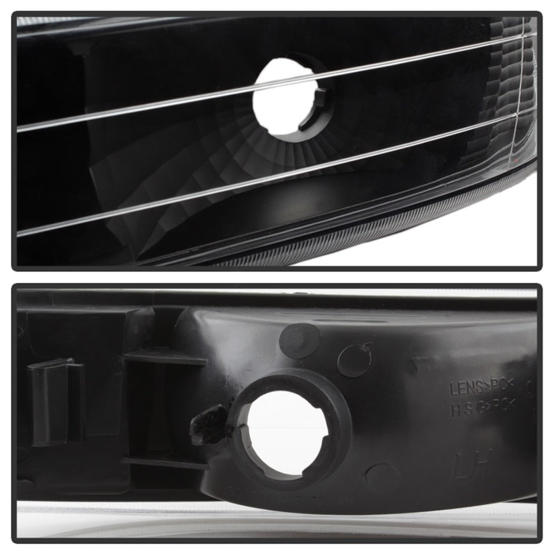 Spyder Xtune Chevy Silverado 99-02 Amber Reflector Bumper Lights Black Cbl-Jh-CS99-Am-Bk