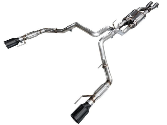 AWE Tuning AWE Gen 3 Ford Raptor SwitchPath Exhaust  - Diamond Black Tips 3025-33356