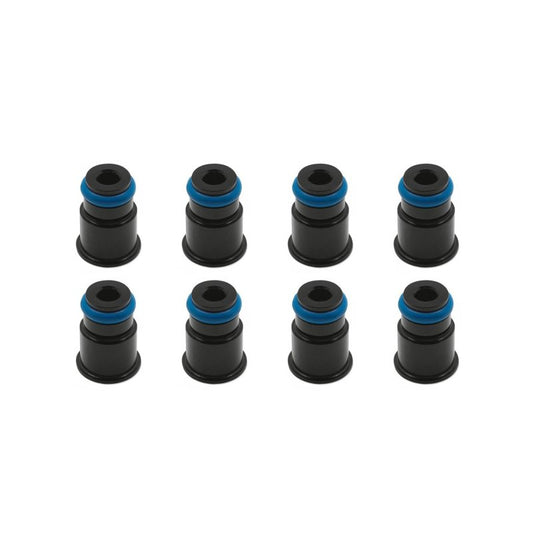 BLOX Racing 11mm Adapter Top (1/2in) w/Viton O-Ring & Retaining Clip (Set of 8) BXEF-AT-11S-8