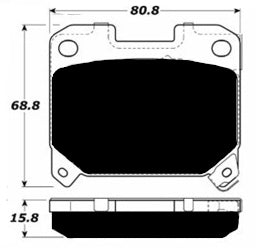Porterfield Brake Pads for 1996 Toyota Supra Turbo