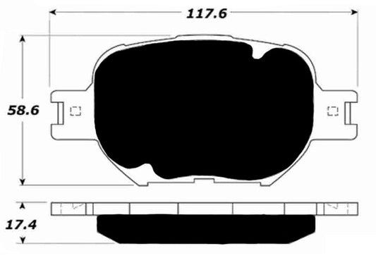 Porterfield Brake Pads for 2001 Toyota Celica GT