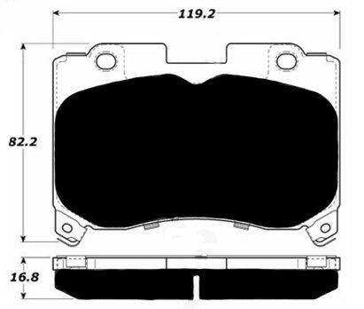 Porterfield Brake Pads for 1996 Toyota Supra Turbo
