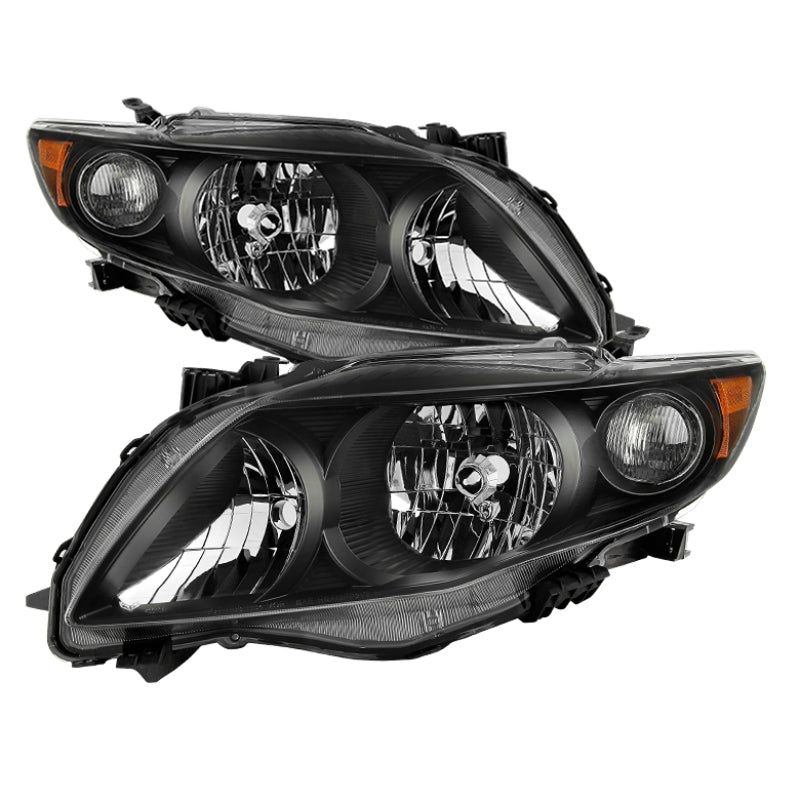 Spyder xTune Toyota Corolla 2009-2010 OEM Style Headlights - Black Hd-Jh-TCO09-Am-Bk