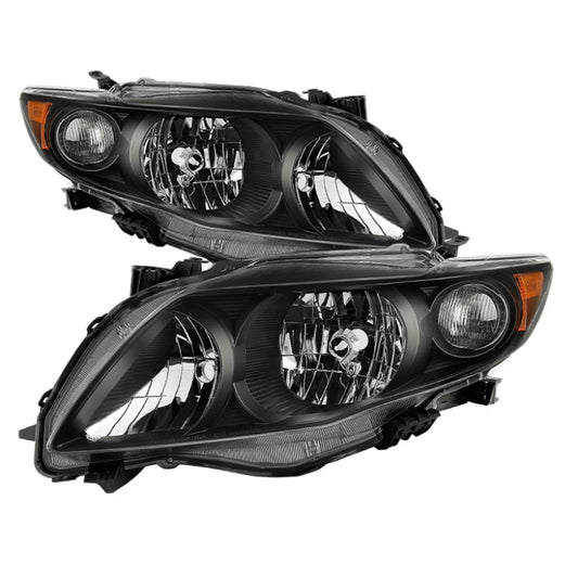 Spyder xTune Toyota Corolla 2009-2010 OEM Style Headlights - Black Hd-Jh-TCO09-Am-Bk