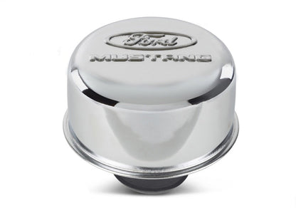 Ford Racing Chrome Breather Cap w/ Ford Mustang Logo 302-220
