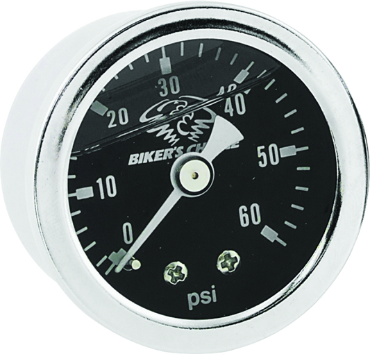 Bikers Choice Liquid Oil Pressure Gauge Blk 210079